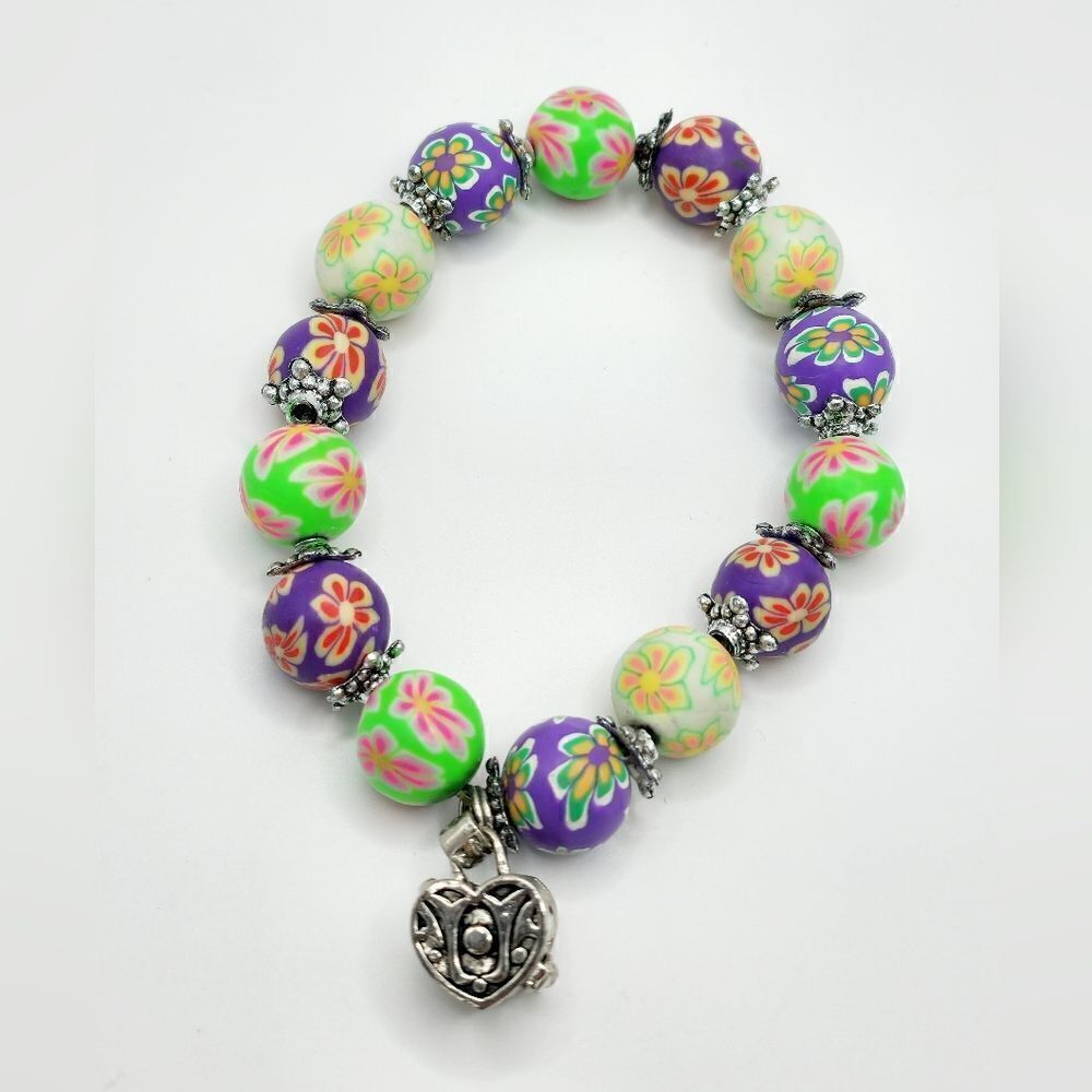 Alexa's angels beaded heart prayer box bracelet
